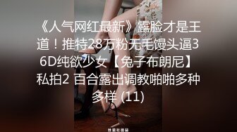 《人气网红最新》露脸才是王道！推特28万粉无毛馒头逼36D纯欲少女【兔子布朗尼】私拍2 百合露出调教啪啪多种多样 (11)