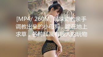 [MP4/ 260M] 萌妹调教亲手调教出来的小母狗，跪在地上求草，各种蹂躏有钱人的玩物