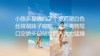 小陈头星选约了个萝莉裙白色丝袜萌妹子啪啪，近距离特写口交镜头前站立后入大力猛操